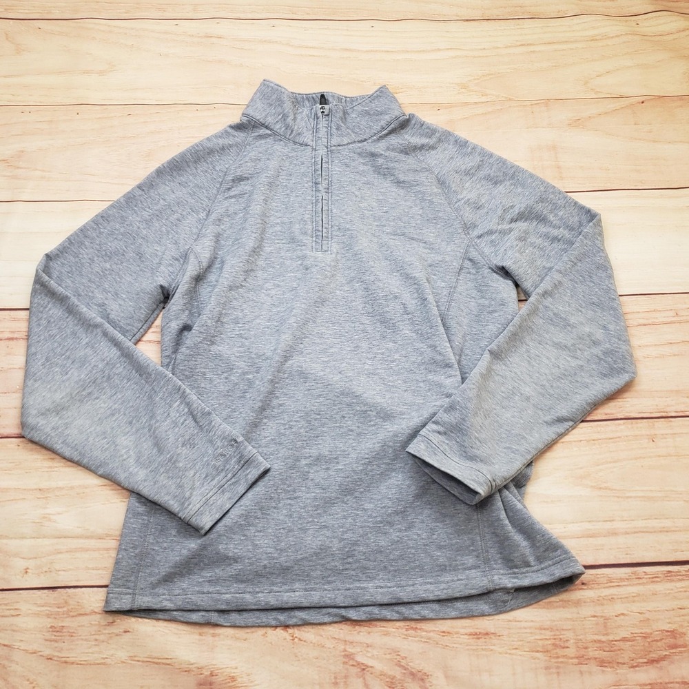 Bonobos‎ Golf Pullover Mens Small Gray 1/4 Zip Mock Neck Stretch Top Layer Shirt
